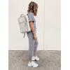 imagePRETTYGARDEN Womens Two Piece Sets 2025 Summer Spring Jogger Pants Travel Vacation Lounge Outfits Airplane Matching ClothesLight Grey