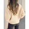 imagePRETTYGARDEN Cardigan Sweaters for Women Trendy Fall 2025 Long Sleeve Button Down Oversized Chunky Knit Sweater OuterwearBeige