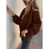 imagePRETTYGARDEN Cardigan Sweaters for Women Trendy Fall 2025 Long Sleeve Button Down Oversized Chunky Knit Sweater OuterwearCaramel
