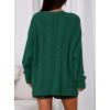 imagePRETTYGARDEN Womens Chunky Cardigan Sweaters 2025 Fall Oversized Cable Knit Long Sleeve Open Front Cardigans Winter ClothingDark Green