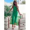 imagePRETTYGARDEN Womens Two Piece Outfit Sets Summer Casual Sleeveless Crewneck Tops Matching Travel Tracksuit Lounge WearGreen