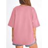 imagePRETTYGARDEN Womens 2026 Spring Going Out Tops Casual Short Sleeve Crewneck Loose Fit Basic Cute Tee Shirts Summer OutfitsPink