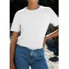 imagePRETTYGARDEN Womens Summer Tops 2026 Casual Basic Crewneck Short Sleeve Shirts Spring Fashion Clothing Going Out OutfitsWhite