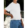 imagePRETTYGARDEN Womens Summer Tops 2026 Casual Basic Crewneck Short Sleeve Shirts Spring Fashion Clothing Going Out OutfitsWhite