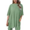 imagePRETTYGARDEN Two Piece Sets for Women Summer Fashion Lounge Matching Set 2026 Spring Travel Vacation Airport Outfits ClothingBean Green