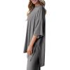 imagePRETTYGARDEN Two Piece Sets for Women Summer Fashion Lounge Matching Set 2026 Spring Travel Vacation Airport Outfits ClothingDark Grey