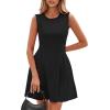 imagePRETTYGARDEN Summer Dresses for Women 2026 Elegant Classy Spring A Line Business Casual Work Graduation Cocktail Short DressBlack