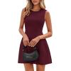 imagePRETTYGARDEN Summer Dresses for Women 2026 Elegant Classy Spring A Line Business Casual Work Graduation Cocktail Short DressBurgundy