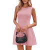 imagePRETTYGARDEN Summer Dresses for Women 2026 Elegant Classy Spring A Line Business Casual Work Graduation Cocktail Short DressDusty Pink