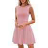imagePRETTYGARDEN Summer Dresses for Women 2026 Elegant Classy Spring A Line Business Casual Work Graduation Cocktail Short DressDusty Pink