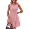 imagePRETTYGARDEN Summer Dresses for Women 2026 Elegant Classy Spring A Line Business Casual Work Graduation Cocktail Short DressDusty Pink