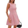 imagePRETTYGARDEN Summer Dresses for Women 2026 Elegant Classy Spring A Line Business Casual Work Graduation Cocktail Short DressDusty Pink