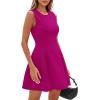 imagePRETTYGARDEN Summer Dresses for Women 2026 Elegant Classy Spring A Line Business Casual Work Graduation Cocktail Short DressHot Pink