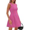 imagePRETTYGARDEN Summer Dresses for Women 2026 Elegant Classy Spring A Line Business Casual Work Graduation Cocktail Short DressRose Pink