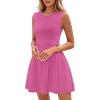imagePRETTYGARDEN Summer Dresses for Women 2026 Elegant Classy Spring A Line Business Casual Work Graduation Cocktail Short DressRose Pink