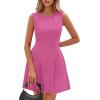 imagePRETTYGARDEN Summer Dresses for Women 2026 Elegant Classy Spring A Line Business Casual Work Graduation Cocktail Short DressRose Pink