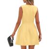 imagePRETTYGARDEN Summer Dresses for Women 2026 Elegant Classy Spring A Line Business Casual Work Graduation Cocktail Short DressYellow