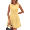 imagePRETTYGARDEN Summer Dresses for Women 2026 Elegant Classy Spring A Line Business Casual Work Graduation Cocktail Short DressYellow