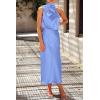 imagePRETTYGARDEN Womens 2026 Summer Satin Dress Elegant Sleeveless Mock Neck Cocktail Party Maxi DressesBlue