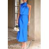 imagePRETTYGARDEN Womens 2026 Summer Satin Dress Elegant Sleeveless Mock Neck Cocktail Party Maxi DressesBrilliant Blue