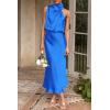 imagePRETTYGARDEN Womens 2026 Summer Satin Dress Elegant Sleeveless Mock Neck Cocktail Party Maxi DressesBrilliant Blue