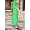 imagePRETTYGARDEN Womens 2026 Summer Satin Dress Elegant Sleeveless Mock Neck Cocktail Party Maxi DressesGrass Green