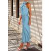 imagePRETTYGARDEN Womens 2026 Summer Satin Dress Elegant Sleeveless Mock Neck Cocktail Party Maxi DressesLight Blue
