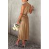 imagePRETTYGARDEN Womens 2026 Summer Satin Dress Elegant Sleeveless Mock Neck Cocktail Party Maxi DressesLight Khaki