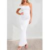 imagePRETTYGARDEN Womens 2026 Wedding Guest Cocktail Dresses One Off The Shoulder Ruched Bodycon Formal Maxi Party Summer OutfitsWhite