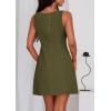 imagePRETTYGARDEN Womens Formal Short Dresses 2026 Summer Sleeveless Boat Neck A Line Elegant Mini Cocktail Party DressArmy Green