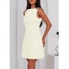 imagePRETTYGARDEN Womens Formal Short Dresses 2026 Summer Sleeveless Boat Neck A Line Elegant Mini Cocktail Party DressBeige