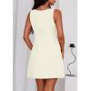 imagePRETTYGARDEN Womens Formal Short Dresses 2026 Summer Sleeveless Boat Neck A Line Elegant Mini Cocktail Party DressBeige