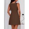imagePRETTYGARDEN Womens Formal Short Dresses 2026 Summer Sleeveless Boat Neck A Line Elegant Mini Cocktail Party DressBrown