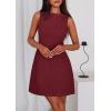 imagePRETTYGARDEN Womens Formal Short Dresses 2026 Summer Sleeveless Boat Neck A Line Elegant Mini Cocktail Party DressBurgundy