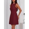 imagePRETTYGARDEN Womens Formal Short Dresses 2026 Summer Sleeveless Boat Neck A Line Elegant Mini Cocktail Party DressBurgundy
