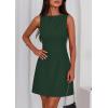 imagePRETTYGARDEN Womens Formal Short Dresses 2026 Summer Sleeveless Boat Neck A Line Elegant Mini Cocktail Party DressDark Green