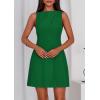 imagePRETTYGARDEN Womens Formal Short Dresses 2026 Summer Sleeveless Boat Neck A Line Elegant Mini Cocktail Party DressGreen
