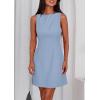 imagePRETTYGARDEN Womens Formal Short Dresses 2026 Summer Sleeveless Boat Neck A Line Elegant Mini Cocktail Party DressLight Blue