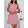 imagePRETTYGARDEN Womens Formal Short Dresses 2026 Summer Sleeveless Boat Neck A Line Elegant Mini Cocktail Party DressPink