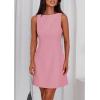 imagePRETTYGARDEN Womens Formal Short Dresses 2026 Summer Sleeveless Boat Neck A Line Elegant Mini Cocktail Party DressPink