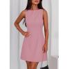 imagePRETTYGARDEN Womens Formal Short Dresses 2026 Summer Sleeveless Boat Neck A Line Elegant Mini Cocktail Party DressPink