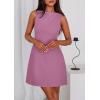 imagePRETTYGARDEN Womens Formal Short Dresses 2026 Summer Sleeveless Boat Neck A Line Elegant Mini Cocktail Party DressPurple