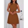 imagePRETTYGARDEN Womens Formal Short Dresses 2026 Summer Sleeveless Boat Neck A Line Elegant Mini Cocktail Party DressRed Brown