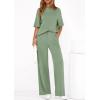 imagePRETTYGARDEN 2 Piece Lounge Sets for Women Summer 2026 Short Sleeve Matching Airport Travel Outfits Casual Spring ClothesSage Green