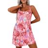 imagePRETTYGARDEN Womens Summer Dresses 2026 Casual Print Spaghetti Strap Sleeveless Sundress Beach Vacation Cover UpsPink