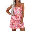 imagePRETTYGARDEN Womens Summer Dresses 2026 Casual Print Spaghetti Strap Sleeveless Sundress Beach Vacation Cover UpsPink