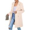 imagePRETTYGARDEN Womens 2026 Spring Fall Long Blazer Jackets Long Sleeve Lapel Pockets Loose Fit Work Casual Blazers OuterwearBeige