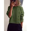 imagePRETTYGARDEN Womens Sweaters Fall 2026 Casual Long Sleeve Crewneck Button Loose Winter Knit Pullover Sweater TopsLight Army Green