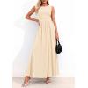 imagePRETTYGARDEN Summer Maxi Dresses for Women 2026 Sleeveless A Line Flowy Long Casual Sundress Wedding Guest Fashion ClothingBeige