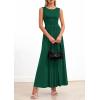 imagePRETTYGARDEN Summer Maxi Dresses for Women 2026 Sleeveless A Line Flowy Long Casual Sundress Wedding Guest Fashion ClothingGreen
